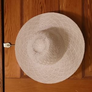 Cute White Woven Sun Hat